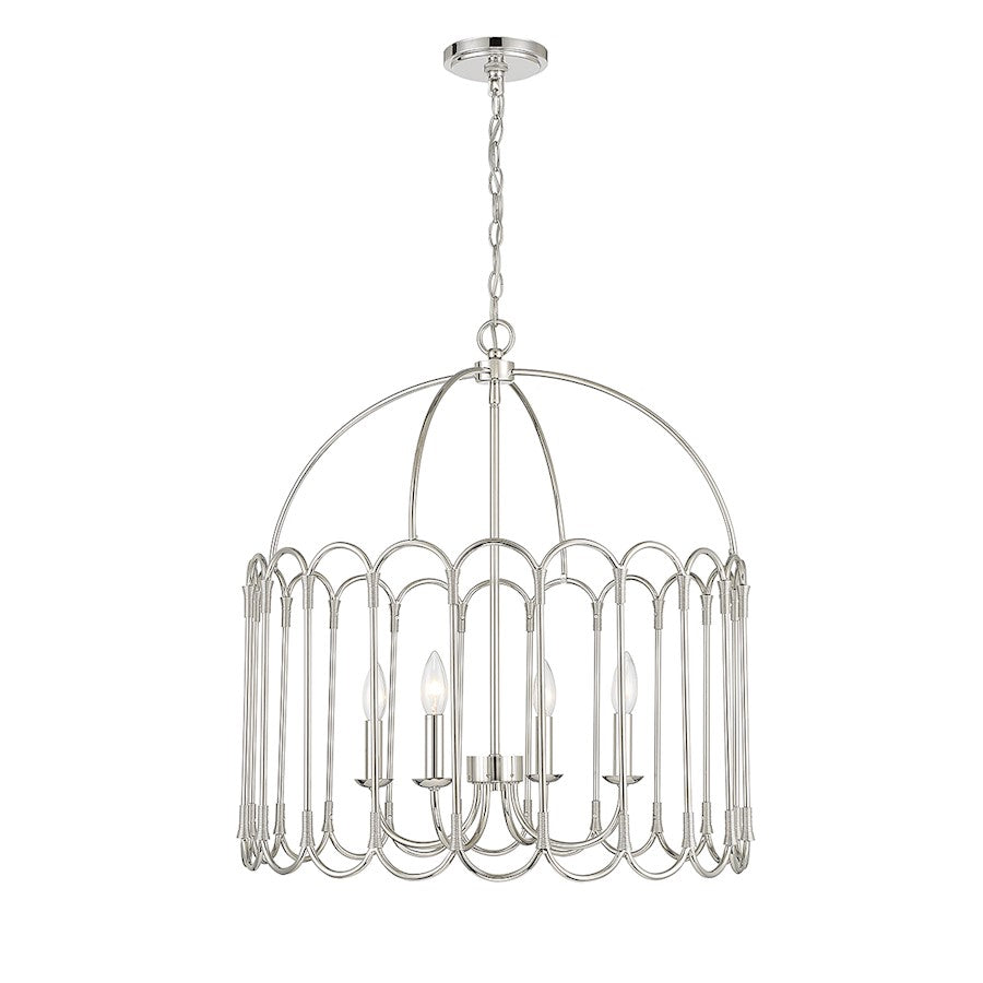 Savoy House 4-Light 24" Pendant, Polished Nickel - M7029PN