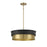 Savoy House 4-Light Pendant, Matte Black/Natural Brass - M7030MBKNB