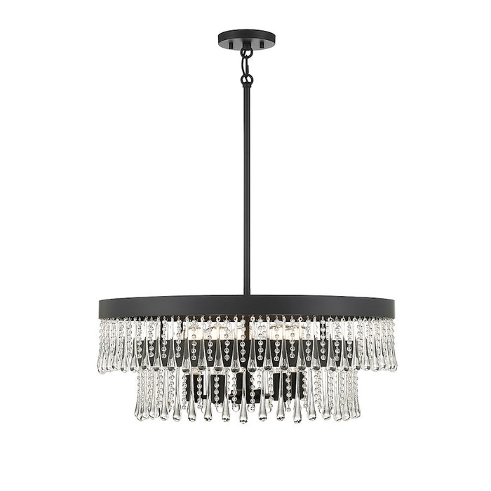 Savoy House 6-Light Pendant, Matte Black - M7038MBK