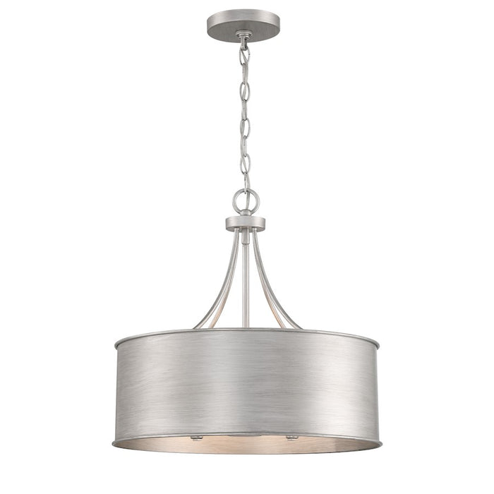 Meridian 4 Light Pendant, Antique Silver