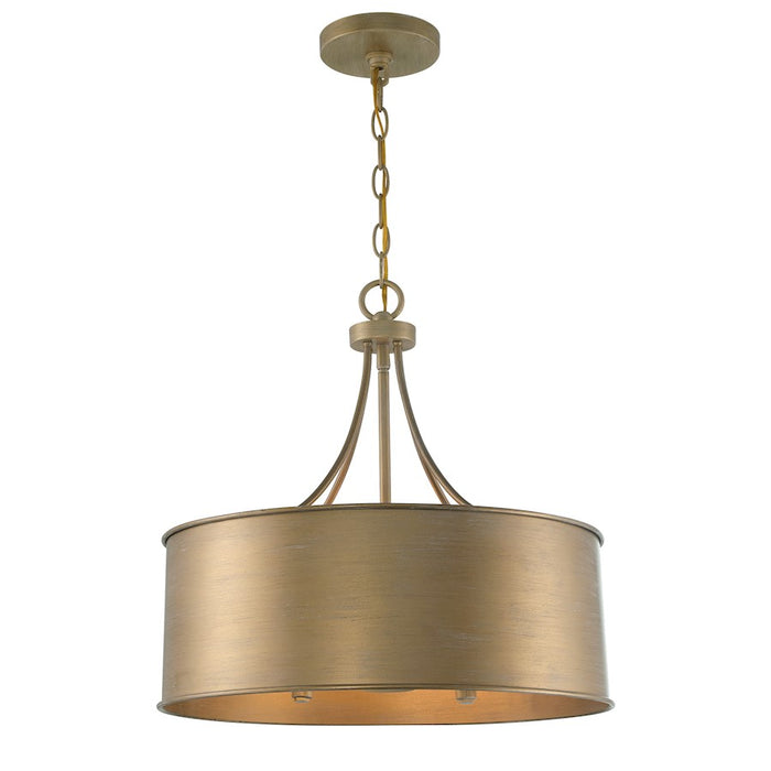 Meridian 4 Light Pendant, Brushed Gold