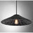 Meridian 1 Light 20" Pendant, Matte Black