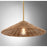 Meridian 1 Light 20" Pendant, Natural Brass