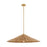 Meridian 1 Light 35" Pendant, Natural Brass