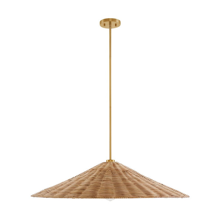 Savoy House 1-Light 35" Pendant, Natural Brass