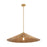 Meridian 1 Light 35" Pendant, Natural Brass