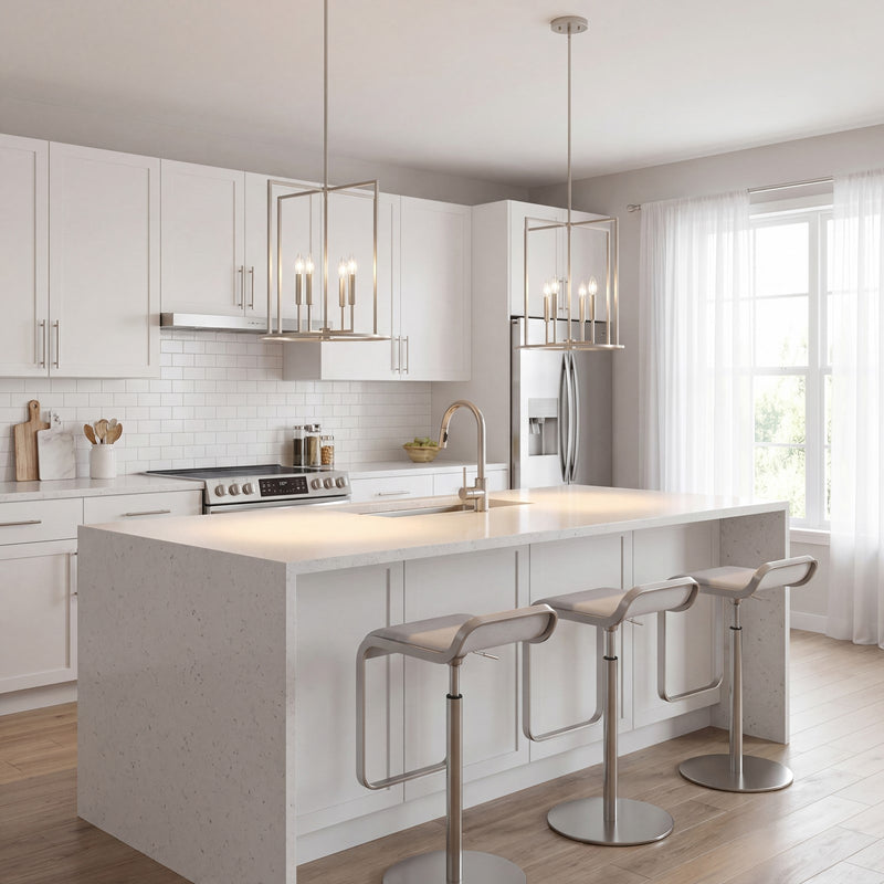 Savoy House Meridian 4Lt Pendant, Brushed Nickel