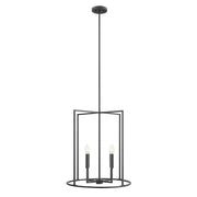 Savoy House Meridian 4Lt Pendant, Black - M7044MBK