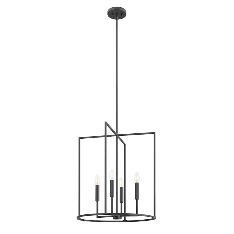 Savoy House Meridian 4Lt Pendant, Black