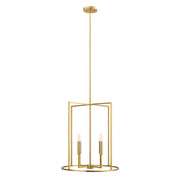 Savoy House Meridian 4Lt Pendant, Natural Brass - M7044NB