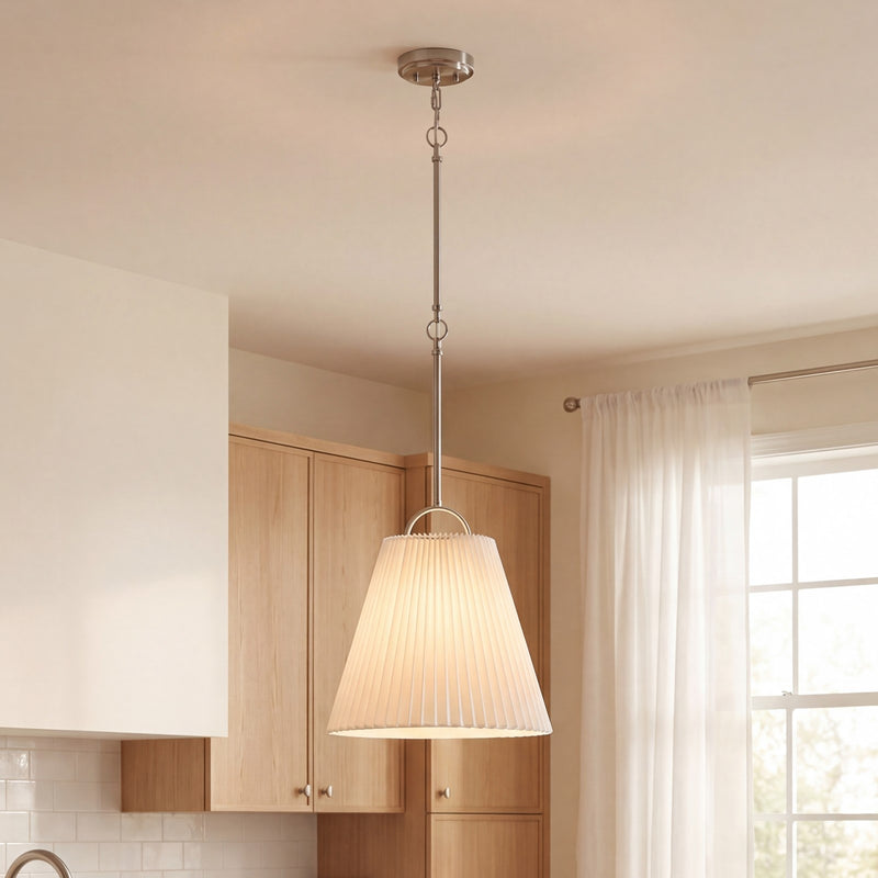Savoy House Meridian 1Lt Pendant, Brushed Nickel