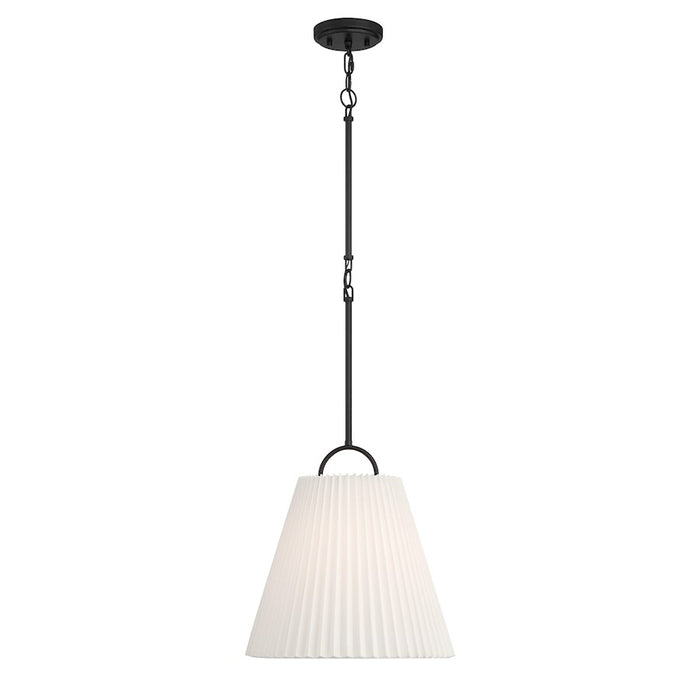 Savoy House Meridian 1Lt 15" Pendant, Black - M7045MBK