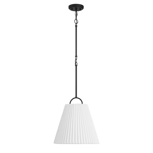 Savoy House Meridian 1Lt 15" Pendant, Black