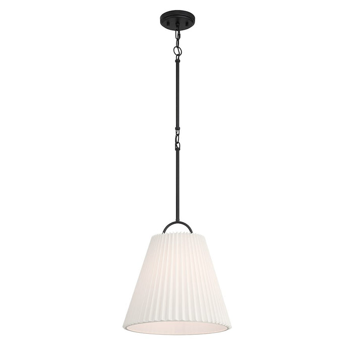 Savoy House Meridian 1Lt 15" Pendant, Black