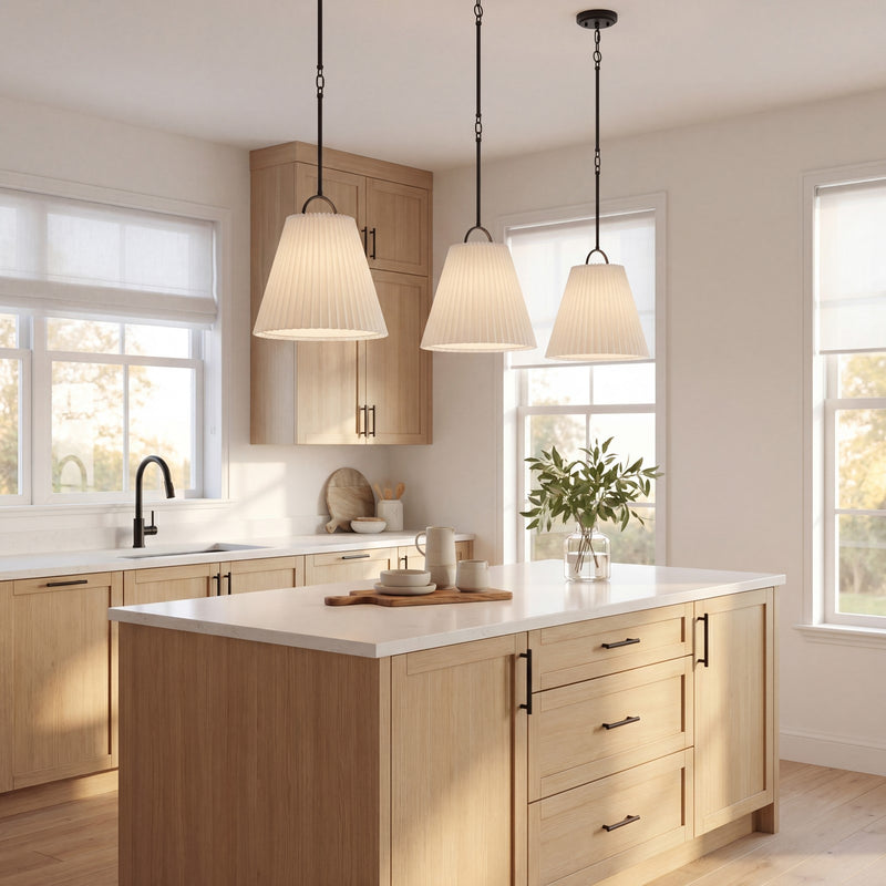 Savoy House Meridian 1Lt 15" Pendant, Black