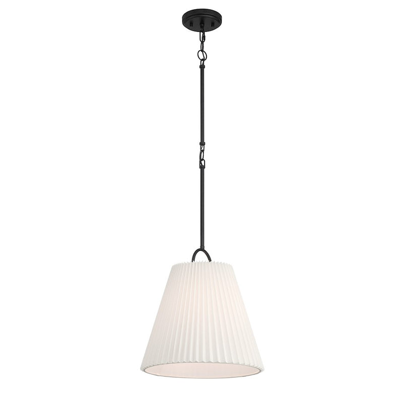 Savoy House Meridian 1Lt 15" Pendant, Black