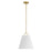 Savoy House Meridian 1Lt 15" Pendant, Natural Brass