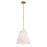 Savoy House Meridian 1Lt 15" Pendant, Natural Brass