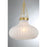 Savoy House Meridian 1Lt Pendant, Natural Brass/Fluted Ribbed Strie