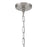 Savoy House Meridian 1Lt Pendant, Brushed Nickel/White Opal