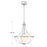 Savoy House Meridian 1Lt Pendant, Brushed Nickel/White Opal