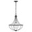 Savoy House Meridian 1Lt Pendant, Black/White Opal