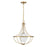 Savoy House Meridian 1Lt Pendant, Natural Brass/White Opal