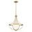 Savoy House Meridian 1Lt Pendant, Natural Brass/White Opal