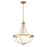 Savoy House Meridian 1Lt Pendant, Natural Brass/White Opal