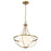 Savoy House Meridian 1Lt Pendant, Natural Brass/White Opal