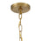 Savoy House Meridian 1Lt Pendant, Natural Brass/White Opal