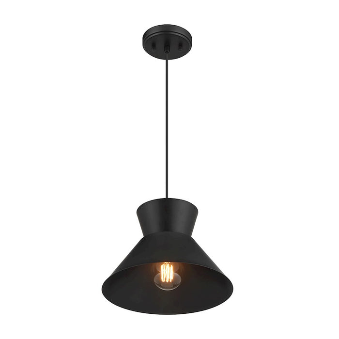 Savoy House Meridian 1Lt 12" Pendant, Black