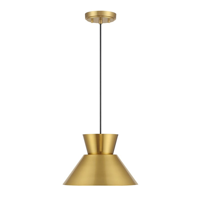 Savoy House Meridian 1Lt 12" Pendant, Natural Brass