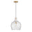 Savoy House Meridian 1Lt Pendant, Natural Brass/Hammered