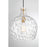 Savoy House Meridian 1Lt Pendant, Natural Brass/Hammered