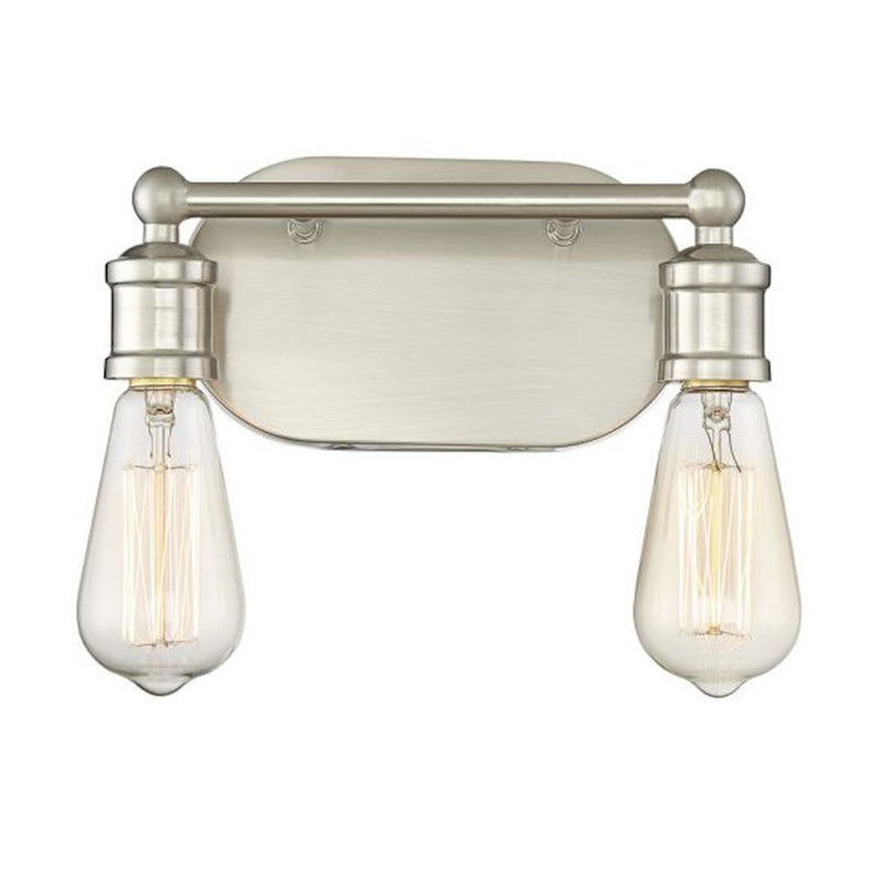 Savoy House 2-Light 10" Bathroom Vanity Light, Brushed Nickel