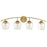 Savoy House 4-Light 33" Bathroom Vanity Light, Natural Brass