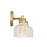 Savoy House 2-Light 16" Bathroom Vanity, Brass/Halophane