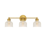 Savoy House 3-Light 24" Bathroom Vanity, Brass/Halophane - M80035NB