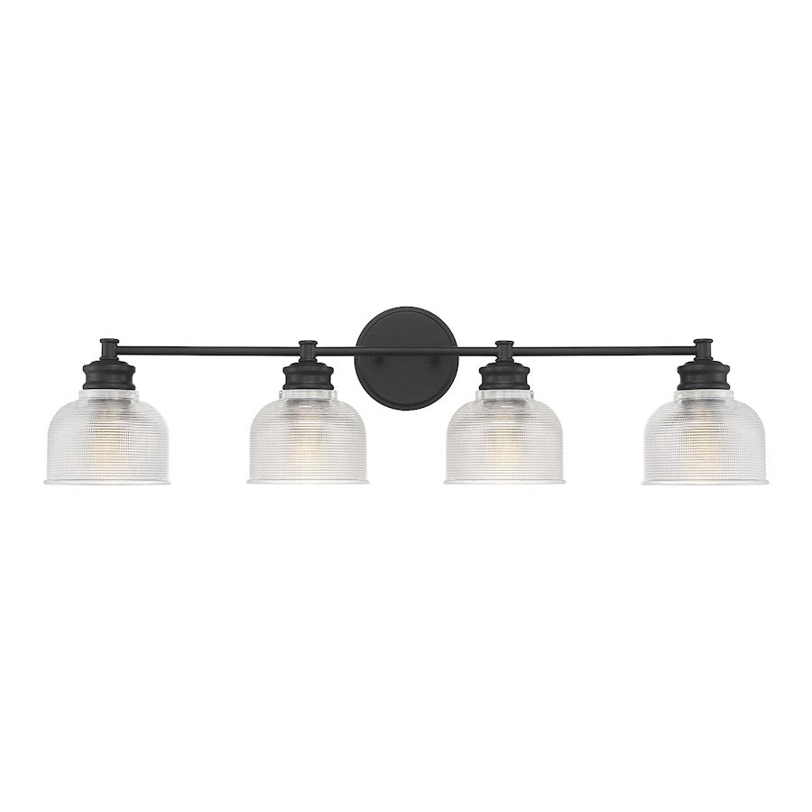 Savoy House 4-Light 32" Bathroom Vanity Light, Matte Black - M80036MBK