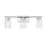 Meridian Transitional 3 Light Bathroom Vanity, Clear Swirl