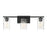 Savoy House 3-Light 24" Bathroom Vanity Light, Matte Black/Swirl - M80038MBK