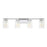 Meridian Transitional 4 Light Bathroom Vanity, Clear Swirl