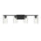 Meridian Transitional 4 Light Bathroom Vanity, Clear Swirl