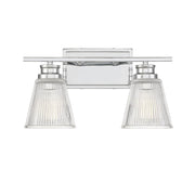 Savoy House 2-Light 16" Bathroom Vanity Light, Chrome - M80040CH