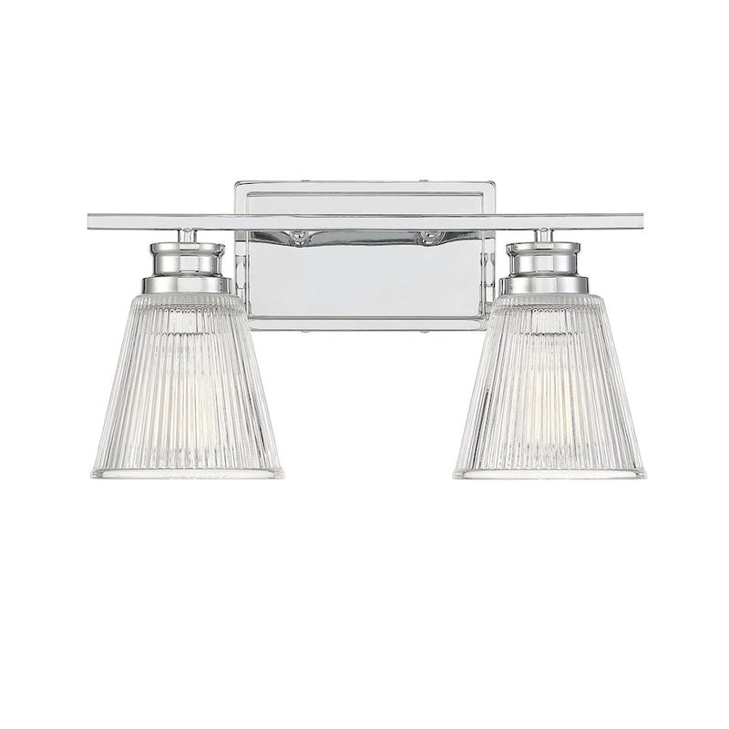 Savoy House 2-Light 16" Vanity Light, Chrome