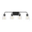 Savoy House 4-Light 32" Bathroom Vanity Light, Matte Black/Clear - M80045MBK