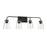 Savoy House 4-Light 32" Bathroom Vanity Light, Matte Black/Clear