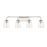 Savoy House 4-Light Bathroom Vanity Light, Polished Nickel - M80045PN