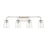 Savoy House 4-Light Bathroom Vanity Light, Polished Nickel